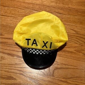 Amazon Yellow Taxi Cap with Checkered Band